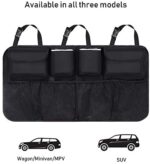 URAQT Kofferraum Organizer Auto, Aufbewahrungstasche, Kofferraumtasche, Wasserdichten Taschen mit Starkes elastisches, Zauberstabstruktur für SUV – Bild 4