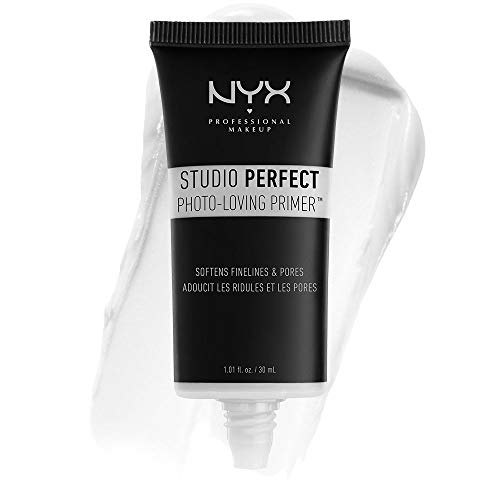 NYX Professional Makeup Studio Perfect Primer Clear, Makeup Primer, Ebenmässiger Teint, Vermindert feine Linien und Poren, Vegane Formel