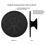 Make-up Pinselset Luvia, Prime Vegan Pro Black, 12 Schminkpinsel inkl. Pinselaufbewahrung, Blender Schwamm & Reinigungsmatte Für Kosmetikpinsel, In Schwarz – Bild 6