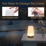 Auxmir LED Nachttischlampe, Atmosphäre Tischlampe mit Warmweissem Licht, Dimmbar 13 Farben und Farbwechsel, Berührungssensitives Nachtlicht für Schlafzimmer Wohnzimmer – Bild 4