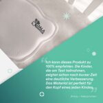 Babykissen Plagiozephalie, abnehmbar (mit Zwei Kissenbezügen), hilft EIN Plattkopfsyndrom vorzubeugen und zu behandeln, Aus Memory Foam, Registriertes Design KBC® – Bild 8