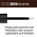 Maybelline New York Augenbrauenfarbe, Tattoo Brow Gel Tint, Mit Peel-off-Formel, Nr. 1 Light Brown, 5 ml – Bild 5