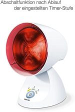 Beurer IL 35 Infrarotlampe, wohltuendes und wärmendes Infrarotlicht mit 3-stufigem Timer und 5 Neigungswinkeln zur Steigerung des Wohlbefindens, Lockerung von Muskeln und Linderung von Verspannungen – Bild 5