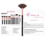 EmaxDesign Make Up Pinsel 17 Stücke Synthetisch Schminkpinsel Set Foundation Grundierung Bürsten für Lidschatten Augen und Gesicht Flüssiges Professionellen Kosmetikpinsel (Rosa Gold) – Bild 7