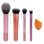 Real Techniques Everyday Essentials Make up Pinsel, Komplettset für das Gesicht (Gesichtsschwamm, Gesichts, Rouge, Setting und Deluxe Lidfaltenpinsel) – Bild 3