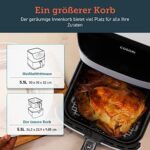 COSORI Heissluftfritteuse 5,5L XXL Friteuse Heissluft Fritteusen Air Fryer mit Digitalem LED-Touchscreen, 13 Programmen, Vorheizen & Warmhalten, 100 Rezepte auf Deutsch, ohne Öl, 1700W – Bild 9