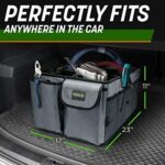Drive Auto Products Kofferraum Organizer - Praktische Kofferraumtasche mit Fächern - Einkaufskorb, Aufbewahrungsbox für Auto Zubehör – Bild 8