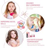 Balnore Kinderschminke Set Mädchen 21 Stück Waschbar Schminke Kinder Schminkkoffer Kosmetikset Mädchen Kinder Makeup Set Rollenspiel Spielzeug Geschenk ab 3 4 5 Jahre – Bild 2