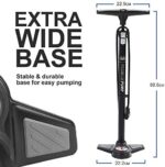 DANSI Fahrradpumpe, Standluftpumpe passend für alle gängigen Ventile – Bild 5