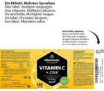 Vitamin C hochdosiert 1000 mg + Zink, vegan & optimal bioverfügbar, 180 Tabletten für 6 Monate, Natürliche Nahrungsergänzung ohne unnötige Zusatzstoffe – Bild 6