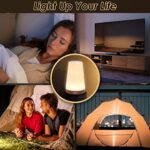Auxmir LED Nachttischlampe, Atmosphäre Tischlampe mit Warmweissem Licht, Dimmbar 13 Farben und Farbwechsel, Berührungssensitives Nachtlicht für Schlafzimmer Wohnzimmer – Bild 6