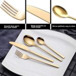 Velaze Besteck, aus Edelstahl Hochwertige Spiegelpolierte Besteck-Sets, Mehrzweckgebrauch für Haus, Küche, Restaurant Besteck Sets mit Geschenkbox für – Bild 5