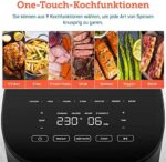 COSORI Heissluftfritteuse XXL 4,7L kompakt Heissluftfriteuse mit Digitales Touchscreen und 9 Programmen, Ohne ÖL Fritteuse, biz zu 230 Grad, Airfryer für 2-4 Personen mit Rezeptbuch auf Deutsch,1500W – Bild 2