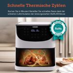 COSORI Heissluftfritteuse 5,5L XXL Friteuse Heissluft Fritteusen Air Fryer mit Digitalem LED-Touchscreen, 13 Programmen, Vorheizen & Warmhalten, 100 Rezepte auf Deutsch, ohne Öl, 1700W – Bild 4