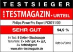 Philips FC9741/09 beutelloser Staubsauger PowerPro Expert (TriActive Standard-Düse, 900 W, 2 L Staubvolumen, integriertes Zubehör) schwarz – Bild 6