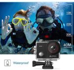 AKASO Action Cam 4K 20MP WiFi 40M Unterwasserkamera Wasserdicht Ultra HD Touchscreen Einstellbar Weitwinkel EIS Actioncam mit 2.4G Fernbedienung und 25 Zubehör Kit - EK7000 Pro – Bild 5