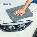 LICARGO® Lackschonende Mikrofasertücher mit 380 GSM - extrem saugstark und schonend weich - fusselfreie Poliertücher für die Pflege von Auto und Motorrad - Auto Microfasertücher – Bild 5