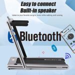 GEARSTONE faltbares Elektro-Laufband 2 in 1, 1400 W Motor, 1-15 km/h mit 2 Sportmodi, Doppelanzeige und Touchscreen/Fernbedienung, integriertes Bluetooth, ideal für zu Hause und im Büro – Bild 3