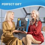 Everlasting Comfort Sitzkissen Kombination – wärmeempfindliche Lendenwirbelstütze – stützendes Rückenkissen und Sitzkissen aus Gel – Schwarz – Bild 7