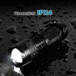 Mini LED Taschenlampe, PUAIDA Superhelle Zoombar LED Taschenlampen mit 3 Modi, Wasserdichte Handlampe Taschenlampen für Kinder, Geschenk, Angeln, Wandern und Camping (2 Stück) – Bild 3