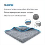 LICARGO® Lackschonende Mikrofasertücher mit 380 GSM - extrem saugstark und schonend weich - fusselfreie Poliertücher für die Pflege von Auto und Motorrad - Auto Microfasertücher – Bild 2