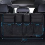 URAQT Kofferraum Organizer Auto, Aufbewahrungstasche, Kofferraumtasche, Wasserdichten Taschen mit Starkes elastisches, Zauberstabstruktur für SUV – Bild 3