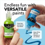 Castle Art Supplies 3D Stofffarben Set 24 leuchtende Qualitätsfarben in 29 ml Flaschen Für Künstler, für Bastler. Zum Spass Kleidung, Textil, Leinwand, Glas, Holz, Schuhe Stabile Auswahlbox – Bild 2
