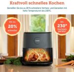 COSORI Heissluftfritteuse XXL 4,7L kompakt Heissluftfriteuse mit Digitales Touchscreen und 9 Programmen, Ohne ÖL Fritteuse, biz zu 230 Grad, Airfryer für 2-4 Personen mit Rezeptbuch auf Deutsch,1500W – Bild 4