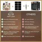 Chef's Path, Vorratsdosen Set aus 16 Frischhaltedosen mit Deckel, Ideal als Vorratsbehälter, Aufbewahrungsbox Küche, Vorratsbehälter, Vorratsdose, Aufbewahrung Küche Aufbewahrung & Organisation – Bild 9