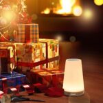 Auxmir LED Nachttischlampe, Atmosphäre Tischlampe mit Warmweissem Licht, Dimmbar 13 Farben und Farbwechsel, Berührungssensitives Nachtlicht für Schlafzimmer Wohnzimmer – Bild 8
