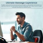 Rückenmassagegerät, Nackenmassagegerät, Massagekissen mit Wärme, Geschenke für Papa Mama Muskelschmerzlinderung, Geschenke für Männer, Frauen – Bild 4
