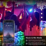 LED Strip, Bonve Pet Bluetooth RGB Streifen, Farbwechsel Lichterkette mit Fernbedienung, App Steuerung, Musikmodus, Timer Einstellung, Dimmbar,  für Haus, Schlafzimmer, TV, Küche – Bild 3