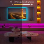 LED Strip, Bonve Pet Bluetooth RGB Streifen, Farbwechsel Lichterkette mit Fernbedienung, App Steuerung, Musikmodus, Timer Einstellung, Dimmbar,  für Haus, Schlafzimmer, TV, Küche – Bild 5