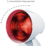Beurer IL 35 Infrarotlampe, wohltuendes und wärmendes Infrarotlicht mit 3-stufigem Timer und 5 Neigungswinkeln zur Steigerung des Wohlbefindens, Lockerung von Muskeln und Linderung von Verspannungen – Bild 4