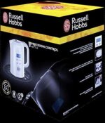 Russell Hobbs Wasserkocher Precision, 1,7l, 2200W, digitale Temperatureinstellung  LCD Anzeige, 25°-100°C einstellbar für die Zubereitung von Babynahrung & Tee, Warmhaltefunktion, Teekocher 21150-70 – Bild 2
