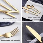 Velaze Besteck, aus Edelstahl Hochwertige Spiegelpolierte Besteck-Sets, Mehrzweckgebrauch für Haus, Küche, Restaurant Besteck Sets mit Geschenkbox für – Bild 6