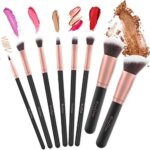 EmaxDesign Make Up Pinsel 17 Stücke Synthetisch Schminkpinsel Set Foundation Grundierung Bürsten für Lidschatten Augen und Gesicht Flüssiges Professionellen Kosmetikpinsel (Rosa Gold) – Bild 5