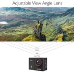 AKASO Action Cam 4K 20MP WiFi 40M Unterwasserkamera Wasserdicht Ultra HD Touchscreen Einstellbar Weitwinkel EIS Actioncam mit 2.4G Fernbedienung und 25 Zubehör Kit - EK7000 Pro – Bild 6