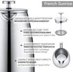 720°DGREE Edelstahl French Press “Sunrise“ - 1Liter - BPA-Frei - Kaffeebereiter, Pressstempelkanne, Pressfilterkanne mit permanent Filter - Elegante Kaffeekanne für 4-8 Tassen perfekten Kaffeegenuss – Bild 2