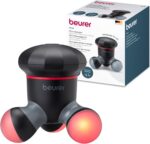 Beurer MG 18 Mini-Massagegerät – Elektrische Vibrationsmassage für Rücken, Nacken & mehr, tragbar mit LED, schwarz