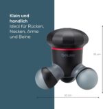 Beurer MG 18 Mini-Massagegerät – Elektrische Vibrationsmassage für Rücken, Nacken & mehr, tragbar mit LED, schwarz