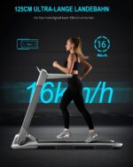 OVICX Q2S Laufband für Zuhause Laufband Klappbar Tragbares Kompaktes Laufbänder Walking Laufband Workout Elektrisches Laufband mit LED Display Gerätehalter Home Gym Laufband für Kleine Räume – Bild 2