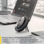 Jabra Speak 710 Konferenzlautsprecher – Unified Communications zertifizierter tragbarer Lautsprecher mit Bluetooth Adapter und USB-Anschluss – Für Laptop, Smartphone und Tablet – Bild 3