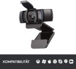 Logitech C920s HD PRO Webcam, Full-HD 1080p, 78° Blickfeld, Autofokus, Belichtungskorrektur, USB-Anschluss, Abdeckblende, Für Skype, FaceTime, Hangouts,etc.,PC/Mac/ChromeOS/Android/Xbox One - – Bild 7