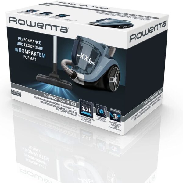 Rowenta beutelloser Bodenstaubsauger Compact Power XXL, 550 Watt, 2,5L Staubvolumen, Kompakt & leise