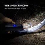 CYCPLUS Luftpumpe I50PSI Elektrischer Kompressor Tragbar Fahrradpumpe Mini Reifenpumpe mit Digital LCD LED Licht Wiederaufladbarer Li-ionen 12V für alle Fahrräder als Taschenlampe und Powerbank – Bild 9