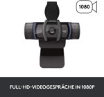 Logitech C920s HD PRO Webcam, Full-HD 1080p, 78° Blickfeld, Autofokus, Belichtungskorrektur, USB-Anschluss, Abdeckblende, Für Skype, FaceTime, Hangouts,etc.,PC/Mac/ChromeOS/Android/Xbox One - – Bild 3
