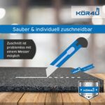 kör4u® Premium Antivibrationsmatte | 60x60x1 cm | geeignet als Waschmaschinenunterlage, Schallschutzmatte, Gummimatte, Schwingungsdämpfer - zuschneidbar | made in Germany – Bild 4