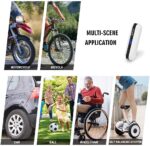 CYCPLUS Luftpumpe I50PSI Elektrischer Kompressor Tragbar Fahrradpumpe Mini Reifenpumpe mit Digital LCD LED Licht Wiederaufladbarer Li-ionen 12V für alle Fahrräder als Taschenlampe und Powerbank – Bild 4