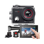 AKASO Action Cam 4K 20MP WiFi 40M Unterwasserkamera Wasserdicht Ultra HD Touchscreen Einstellbar Weitwinkel EIS Actioncam mit 2.4G Fernbedienung und 25 Zubehör Kit - EK7000 Pro